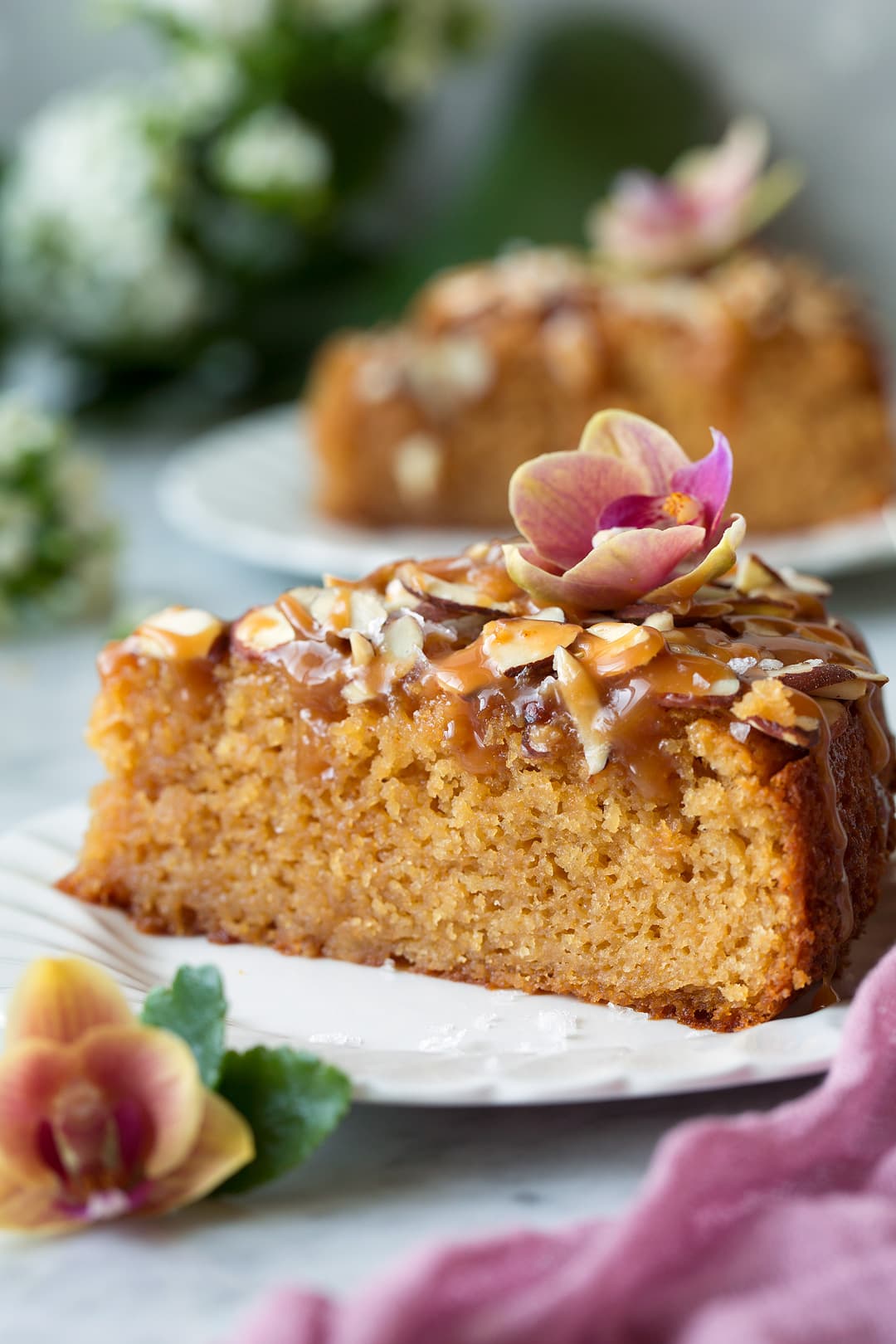 Caramel Soaked Almond Cake Caramel Soaked Almond Cake