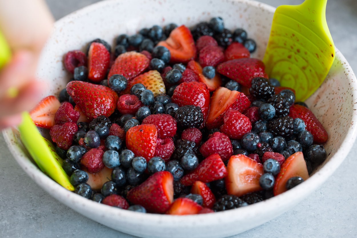 Honey Balsamic Berry Fruit Salad