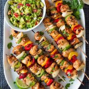 chicken fajita kebabs
