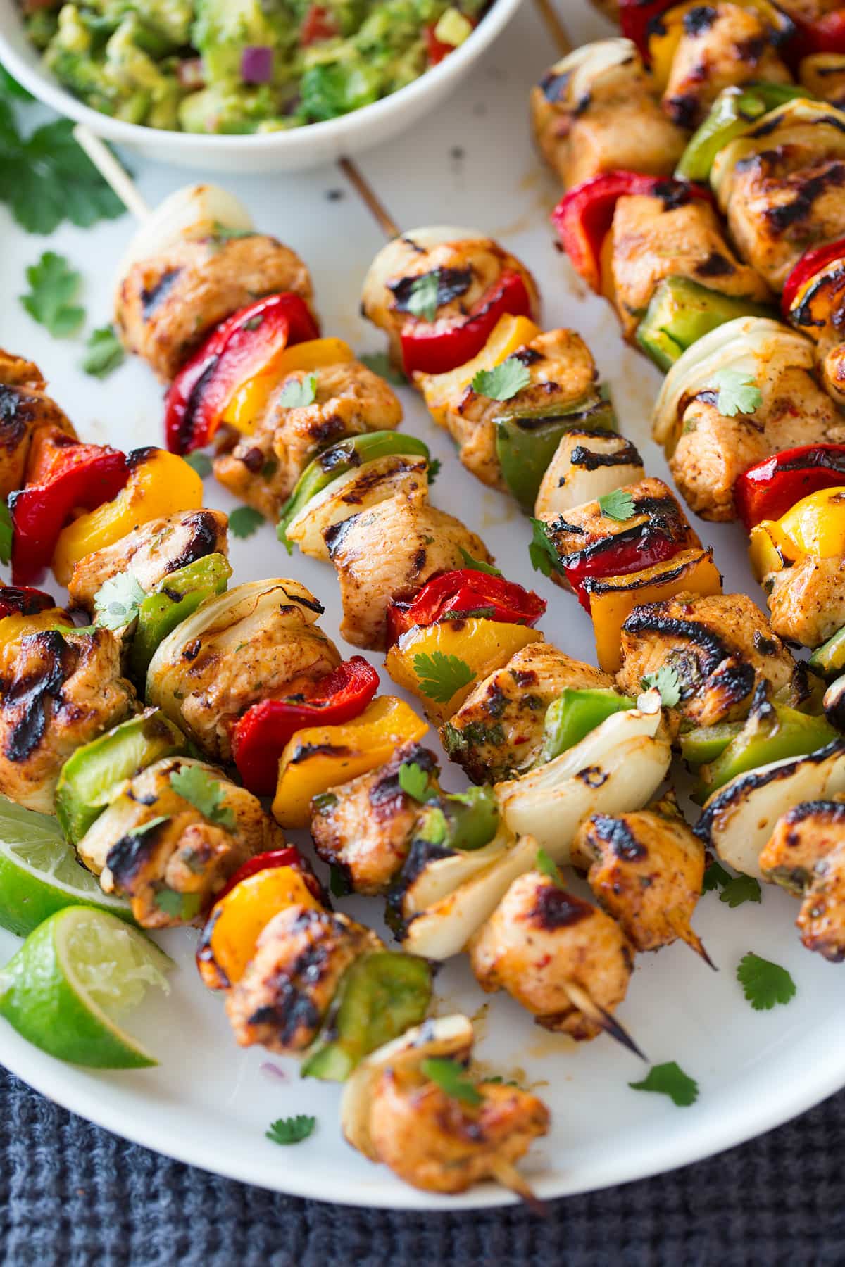 chicken fajita kebabs