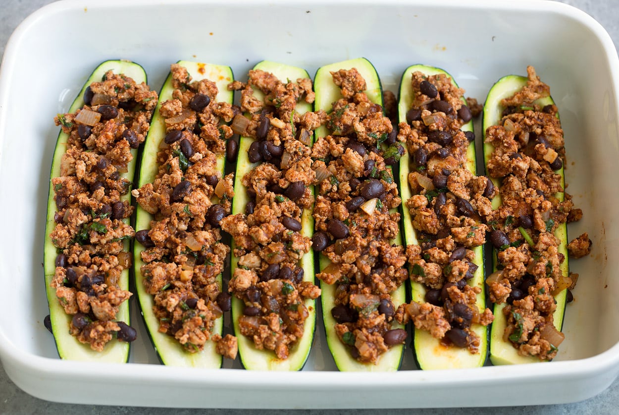 Taco Zucchini Boats