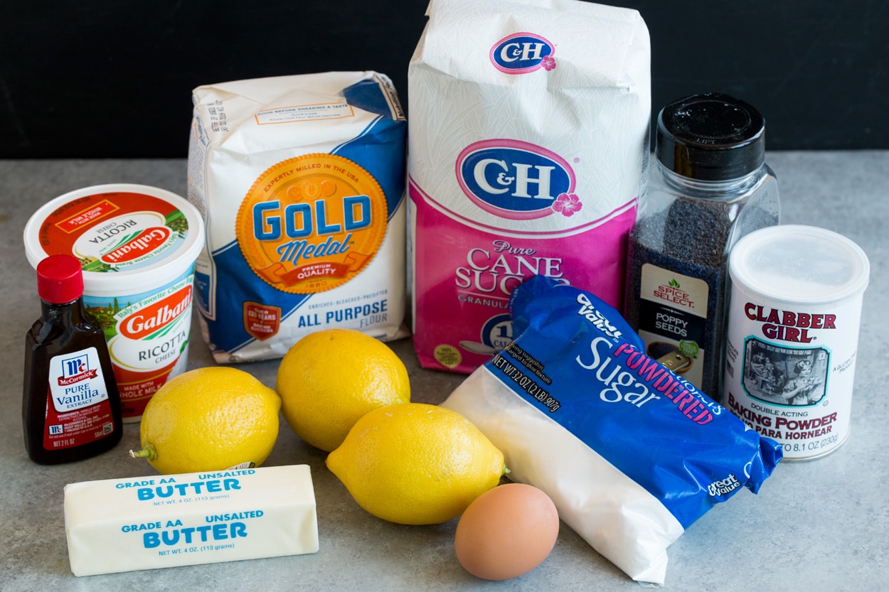 Lemon Poppy Seed Ricotta Cookies