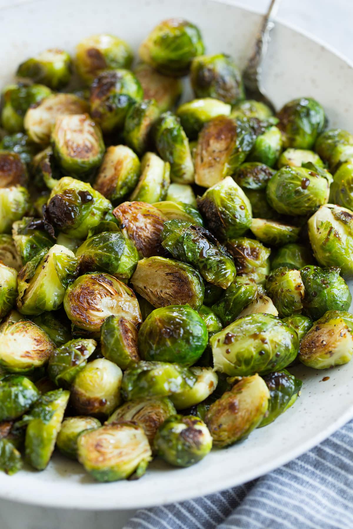 Roasted Brussels Sprouts with Balsamic and Honey