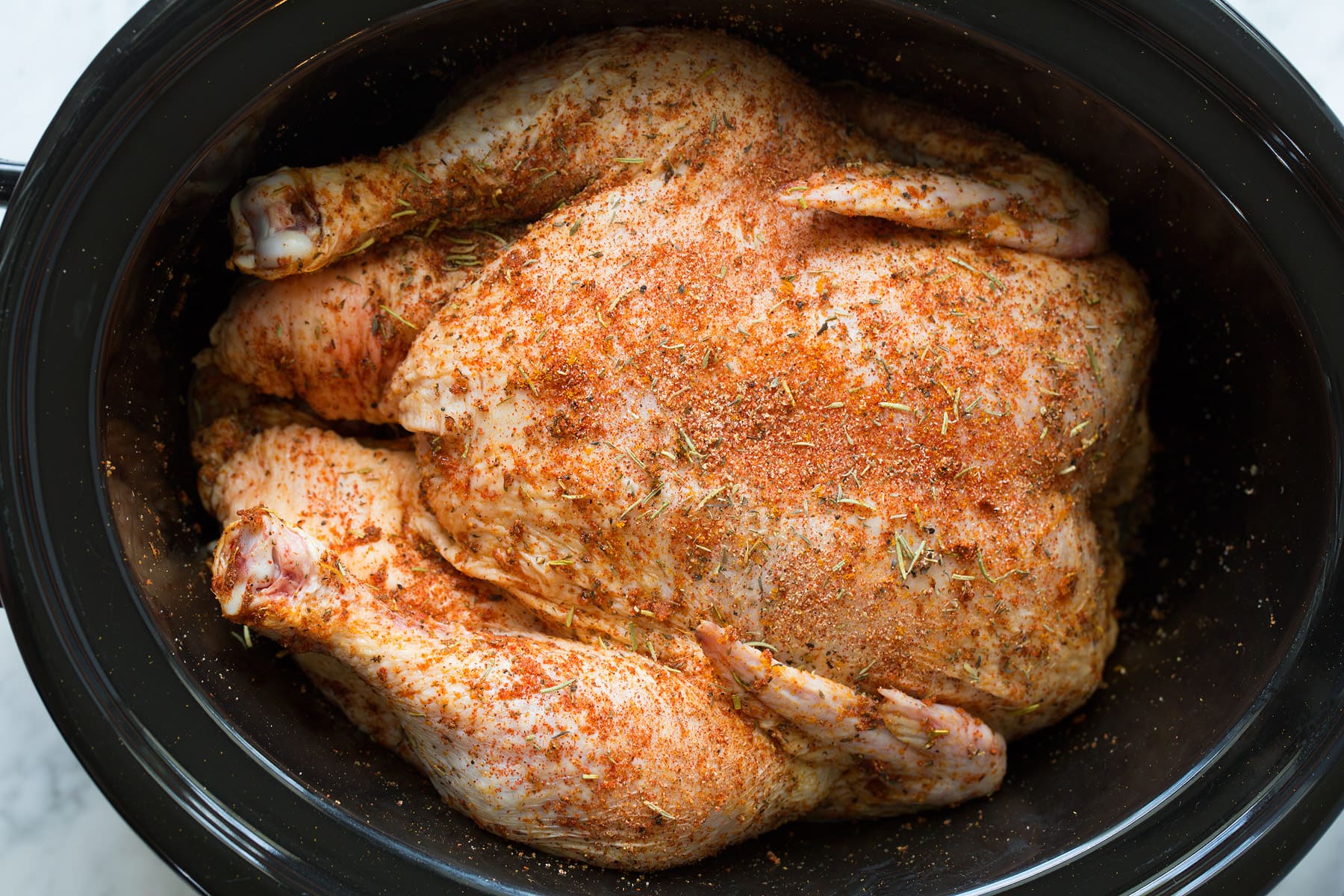 Seasoned whole chicken