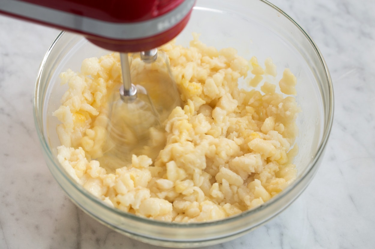 churros batter in mixing bowl