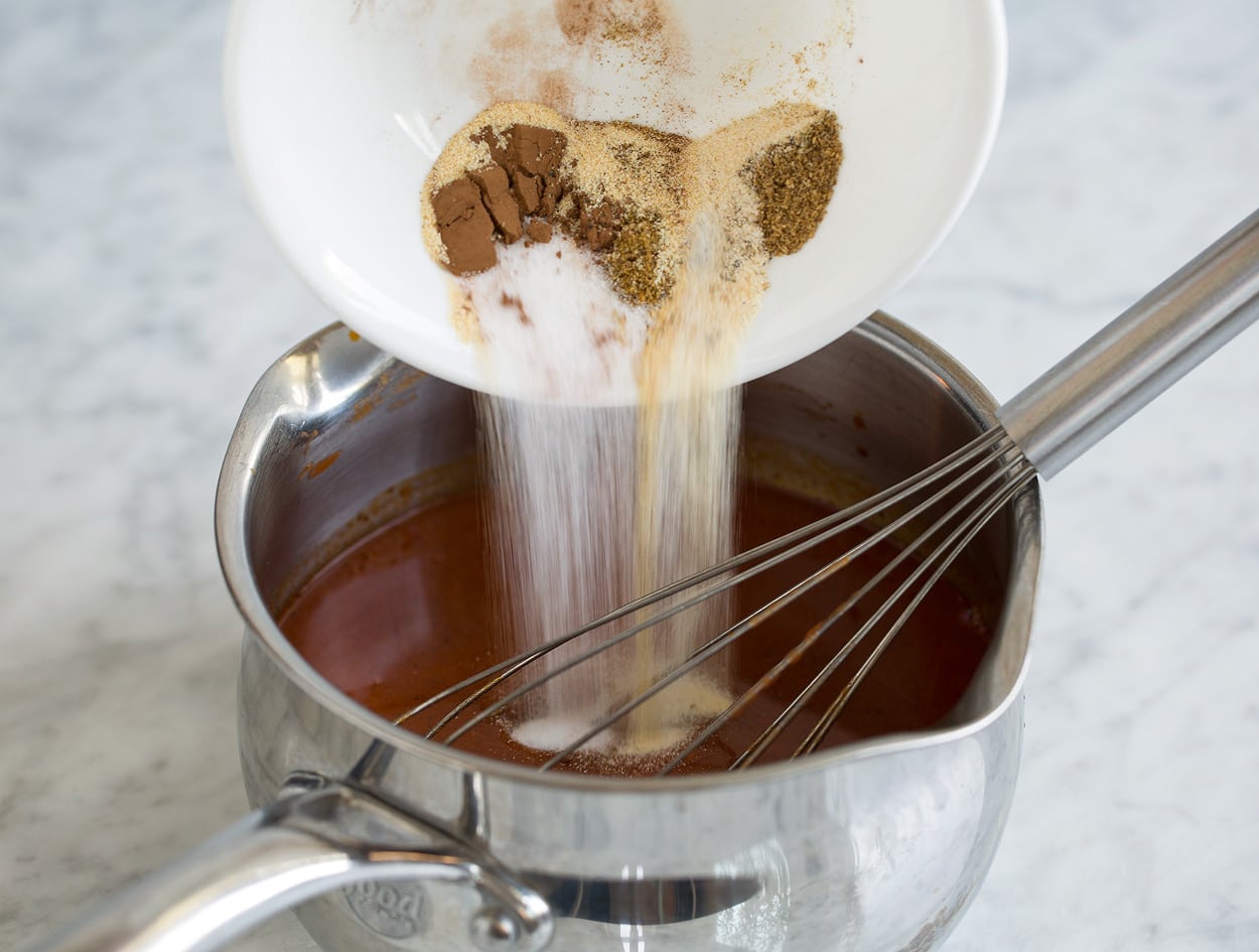 making Enchilada Sauce