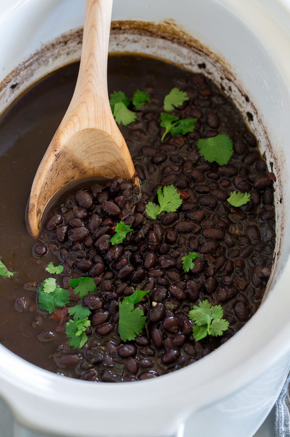 Black Beans made in the Crockpot or Instant Pot