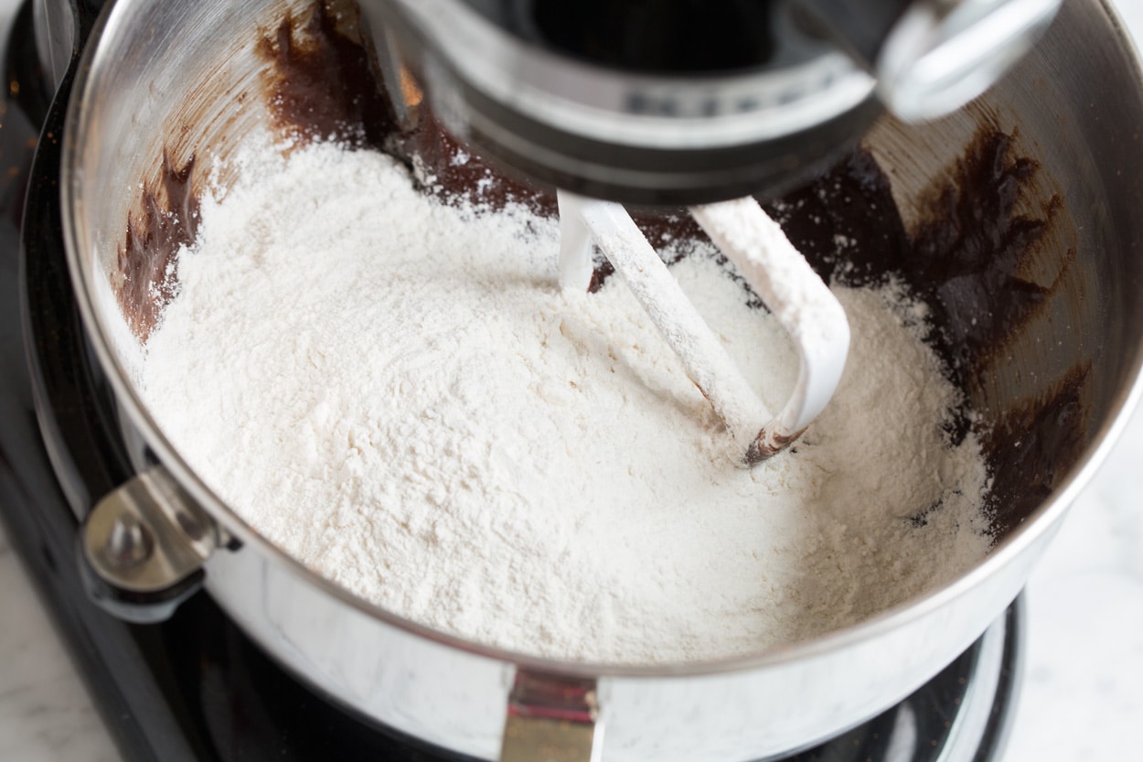 Showing how to make Andes Mint Cookies