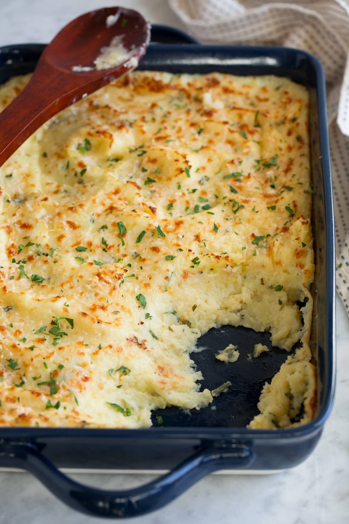 Baked Parmesan Mashed Potatoes