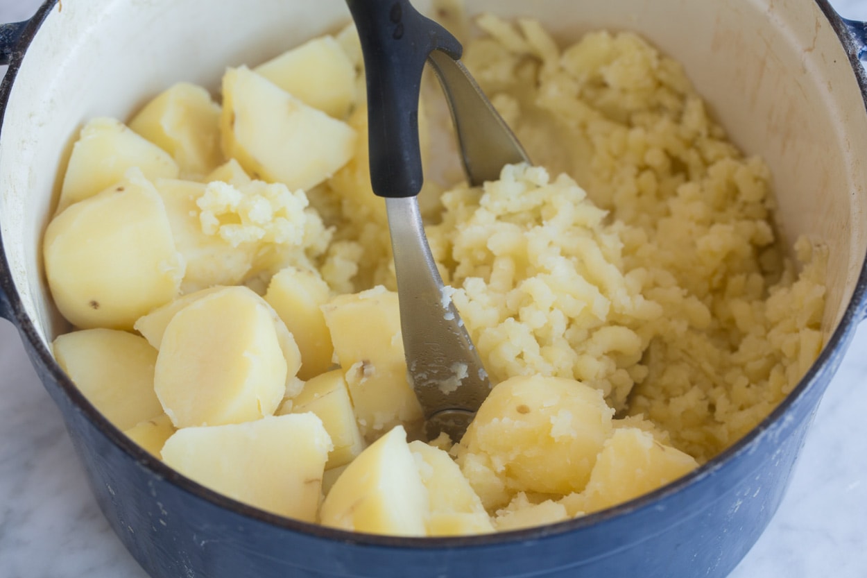 Baked Mashed Potatoes with Parmesan