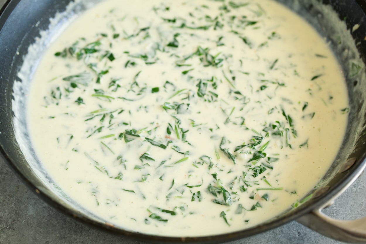 Creamy Parmesan Spinach Shrimp