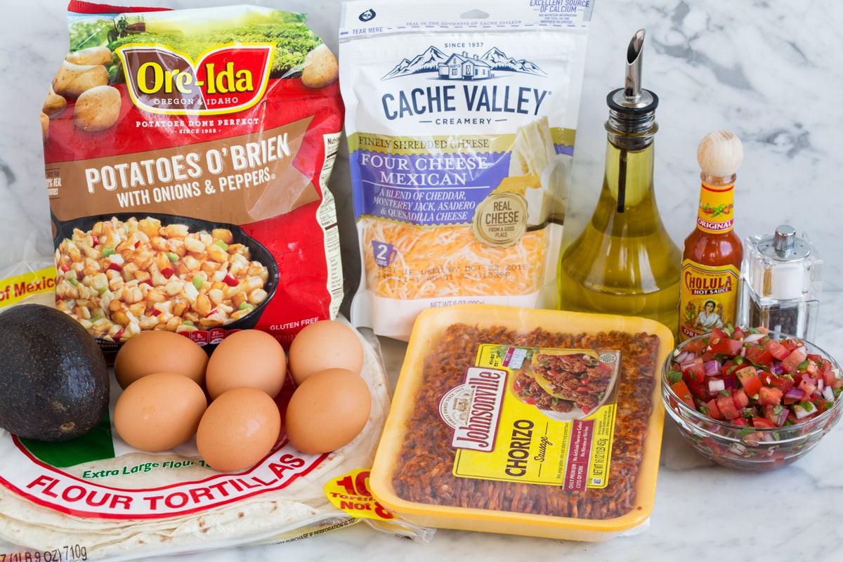 Breakfast Burritos breakfast burrito ingredients needed