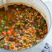 Beef barley soup