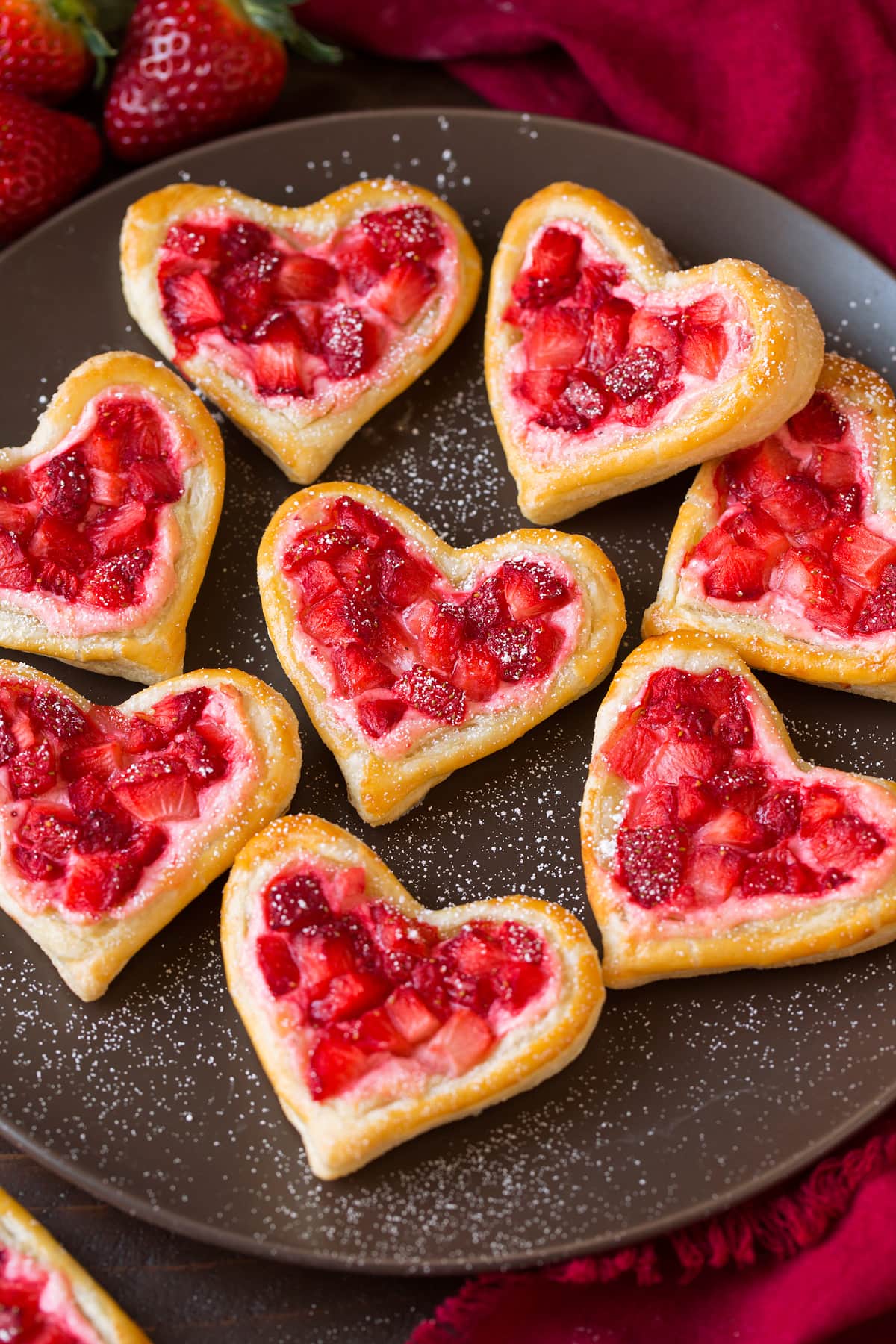 Breakfast Pastries Easy breakfast pastries cut into heart shapes