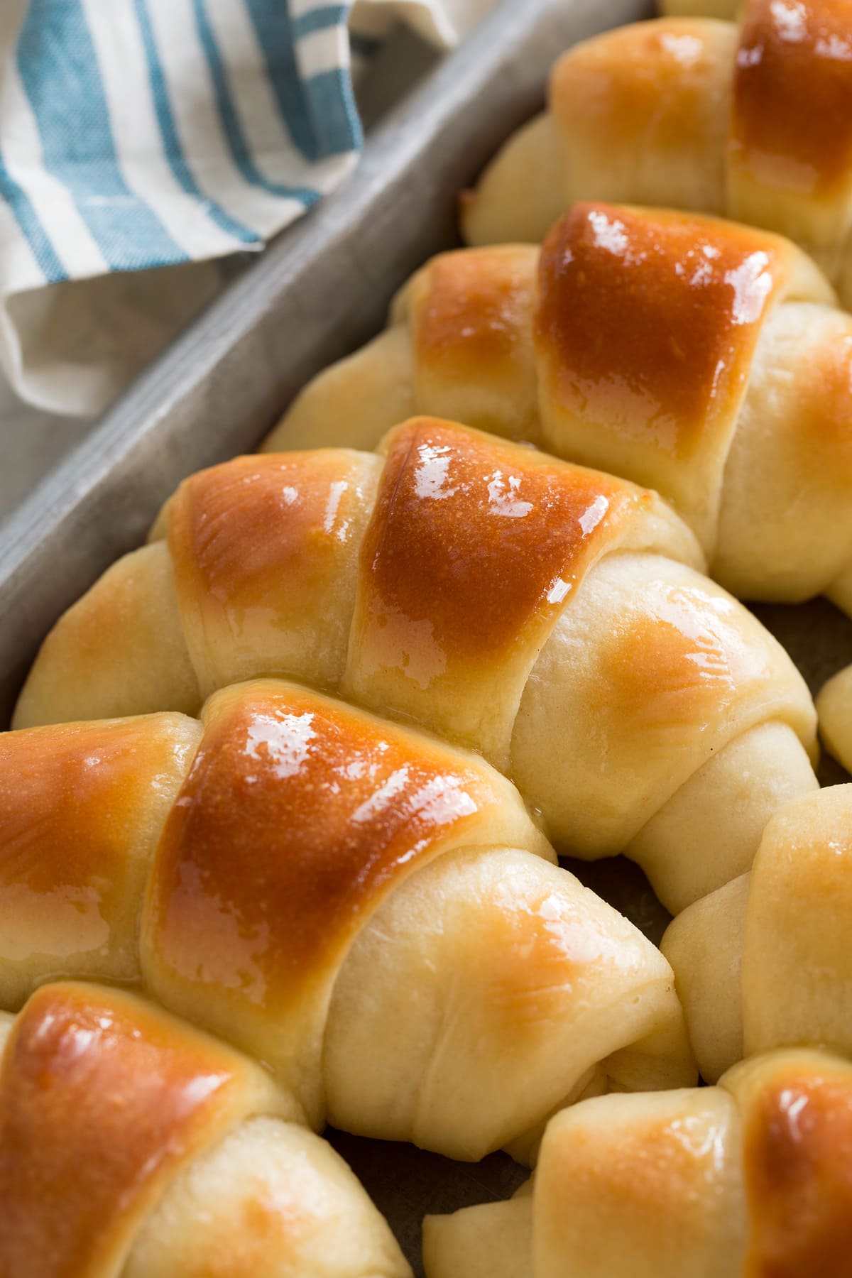 Dinner Rolls Buttered dinner rolls