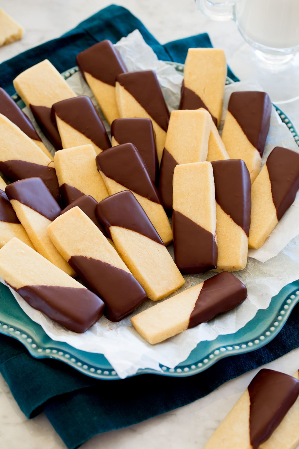 Shortbread Cookies Chocolate dipped Shortbread Cookies