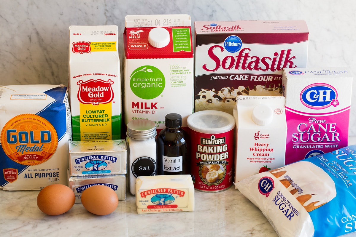 Vanilla Cupcakes Photo of ingredients that are needed to make vanilla cupcakes recipe.