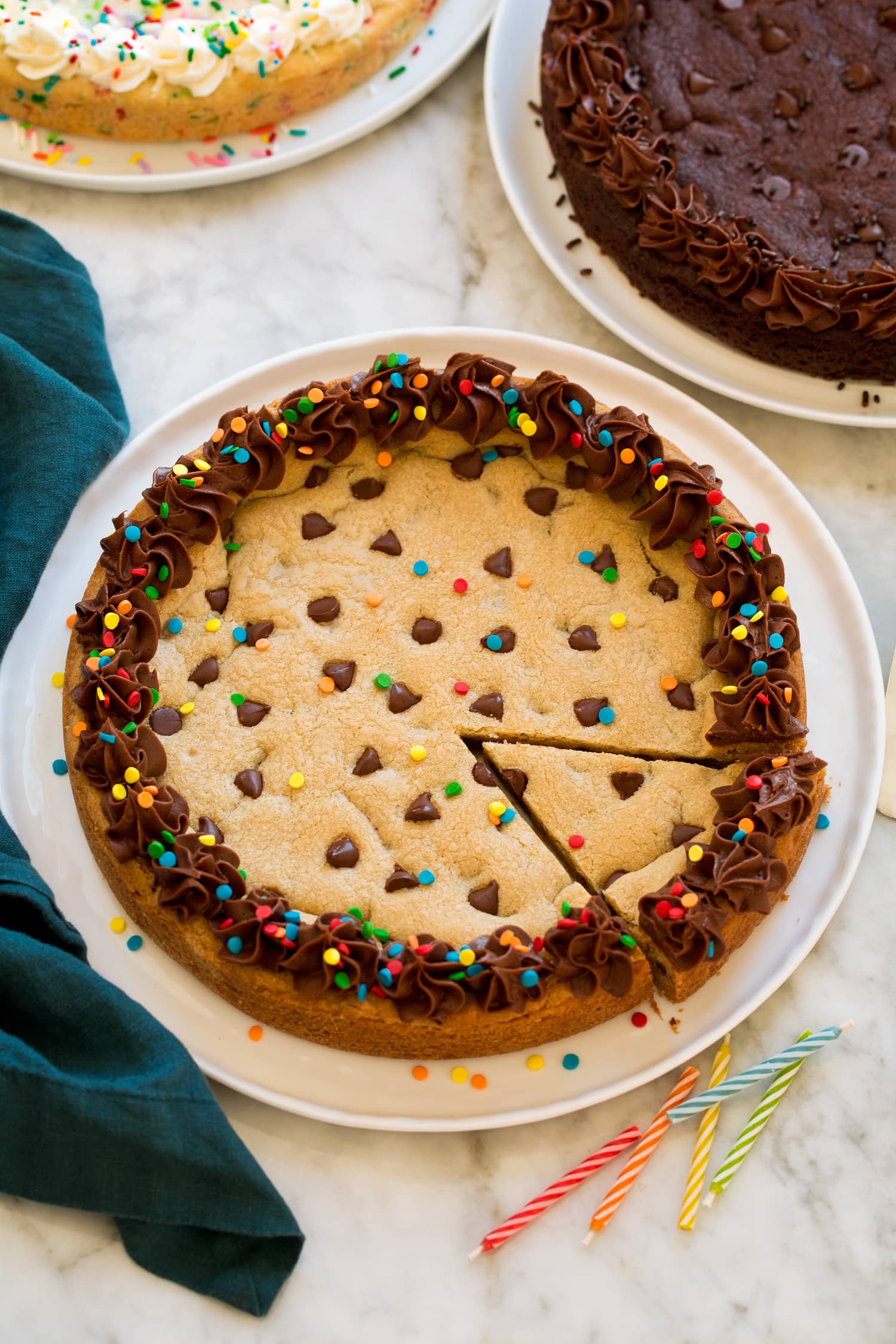 Cookie Cakes Chocolate chip cookie cake whole.