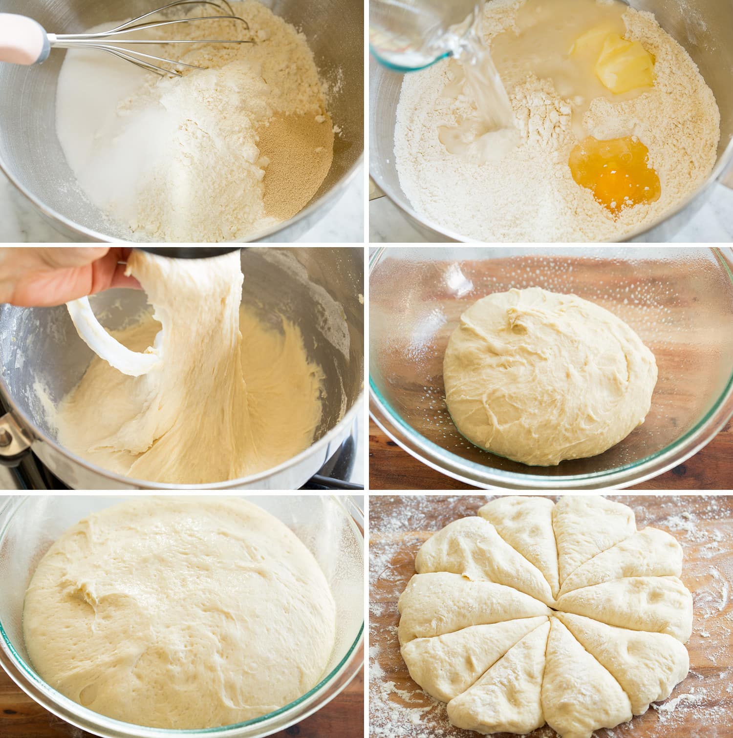 Homemade Hamburger Buns Steps to making hamburger bun dough in stand mixer.