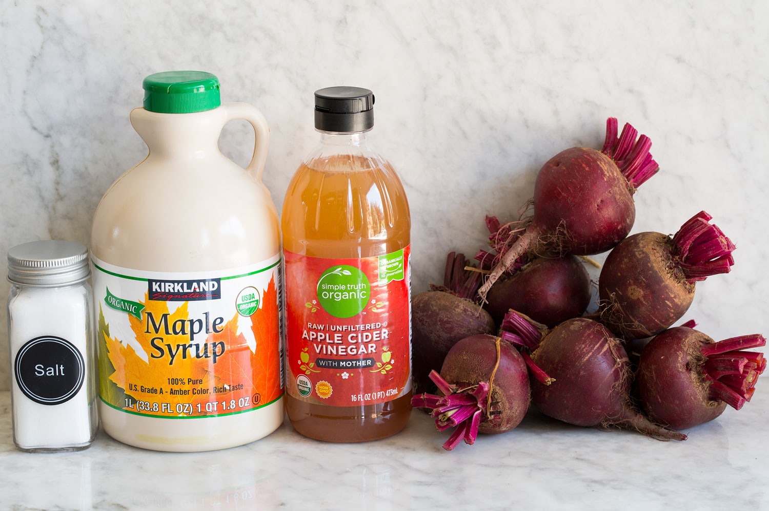 Pickled Beets {Easy Refrigerator Method} Ingredients needed to easy make pickled beets.