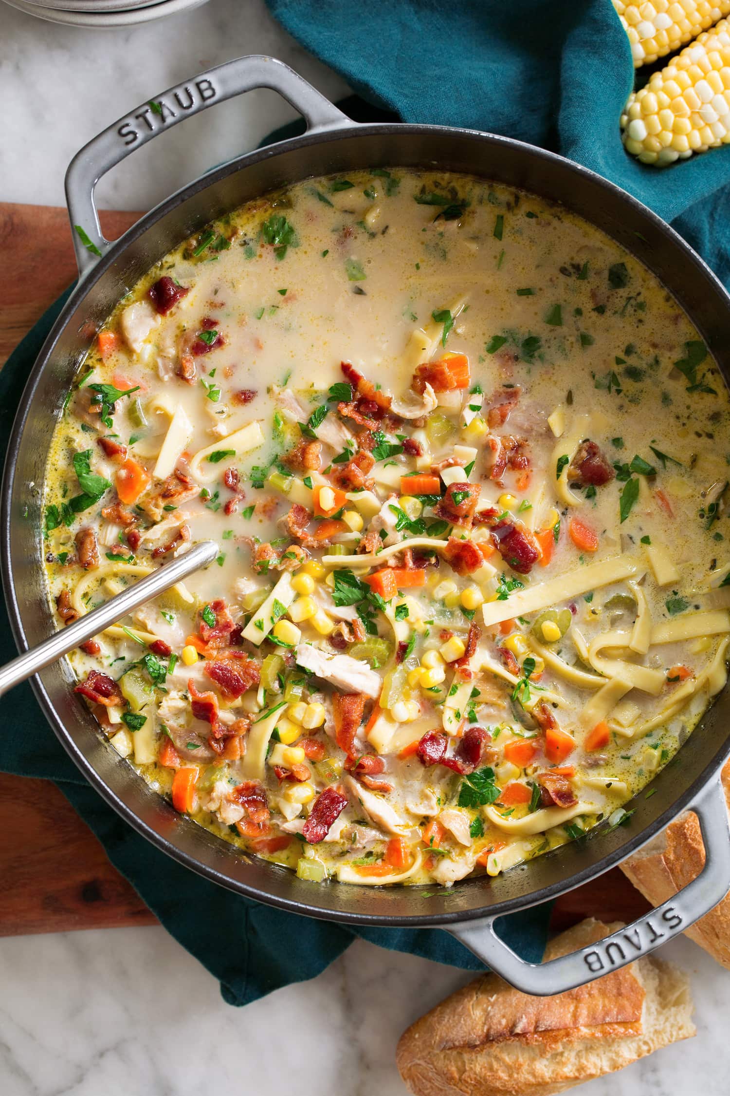 Chicken Corn Soup Overheat chicken corn soup.