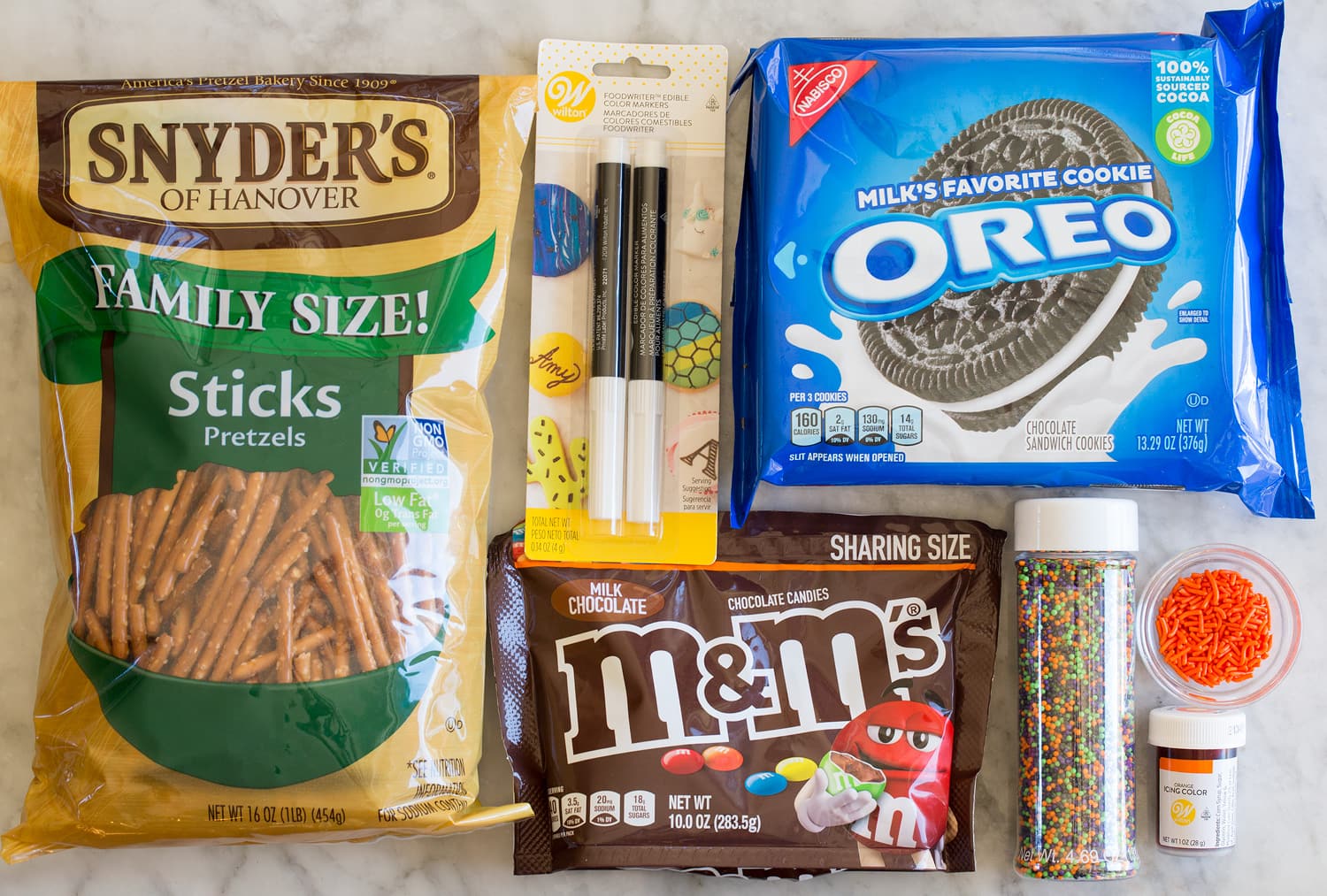 Halloween Cupcakes Ingredients used to decorate halloween style cupcakes.