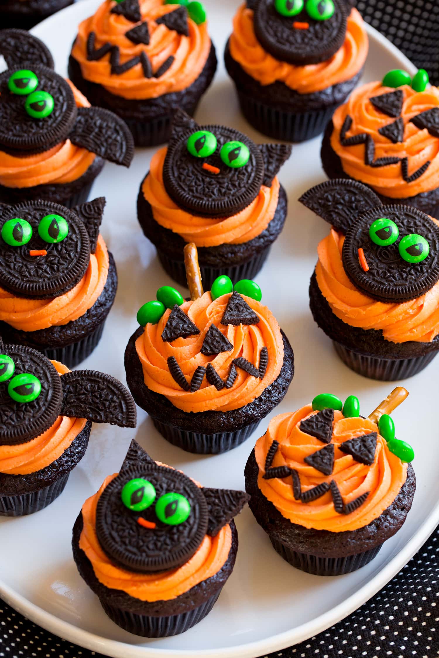 Halloween Cupcakes Jack o lantern cupcake.