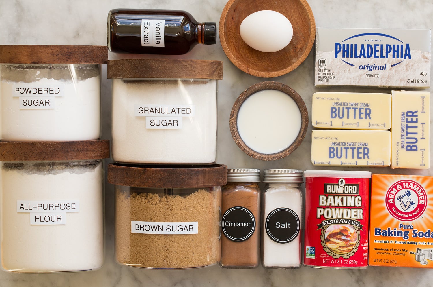 Cinnamon Roll Cookies Cinnamon roll cookie ingredients.