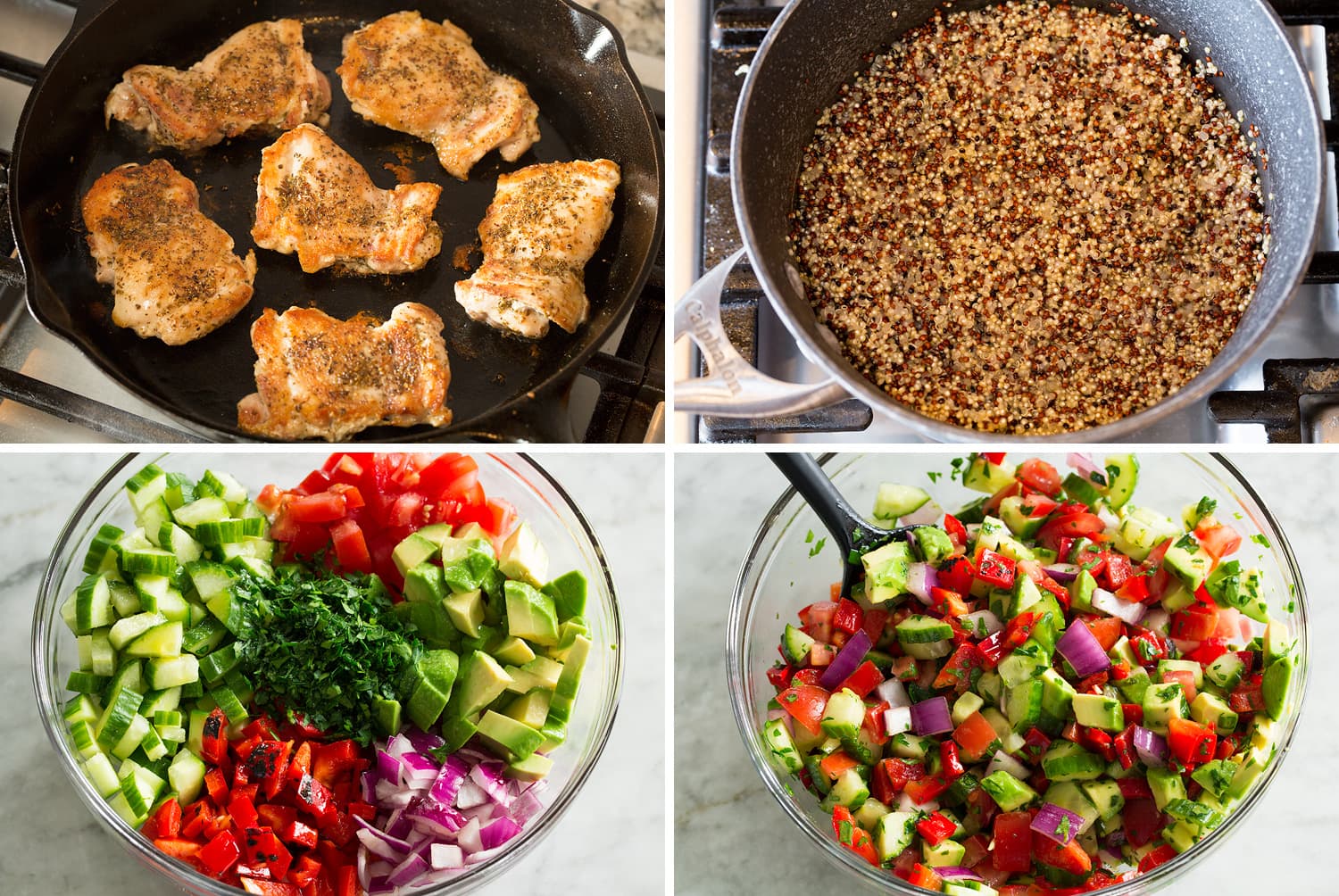 Greek Bowls Steps of making greek bowls.