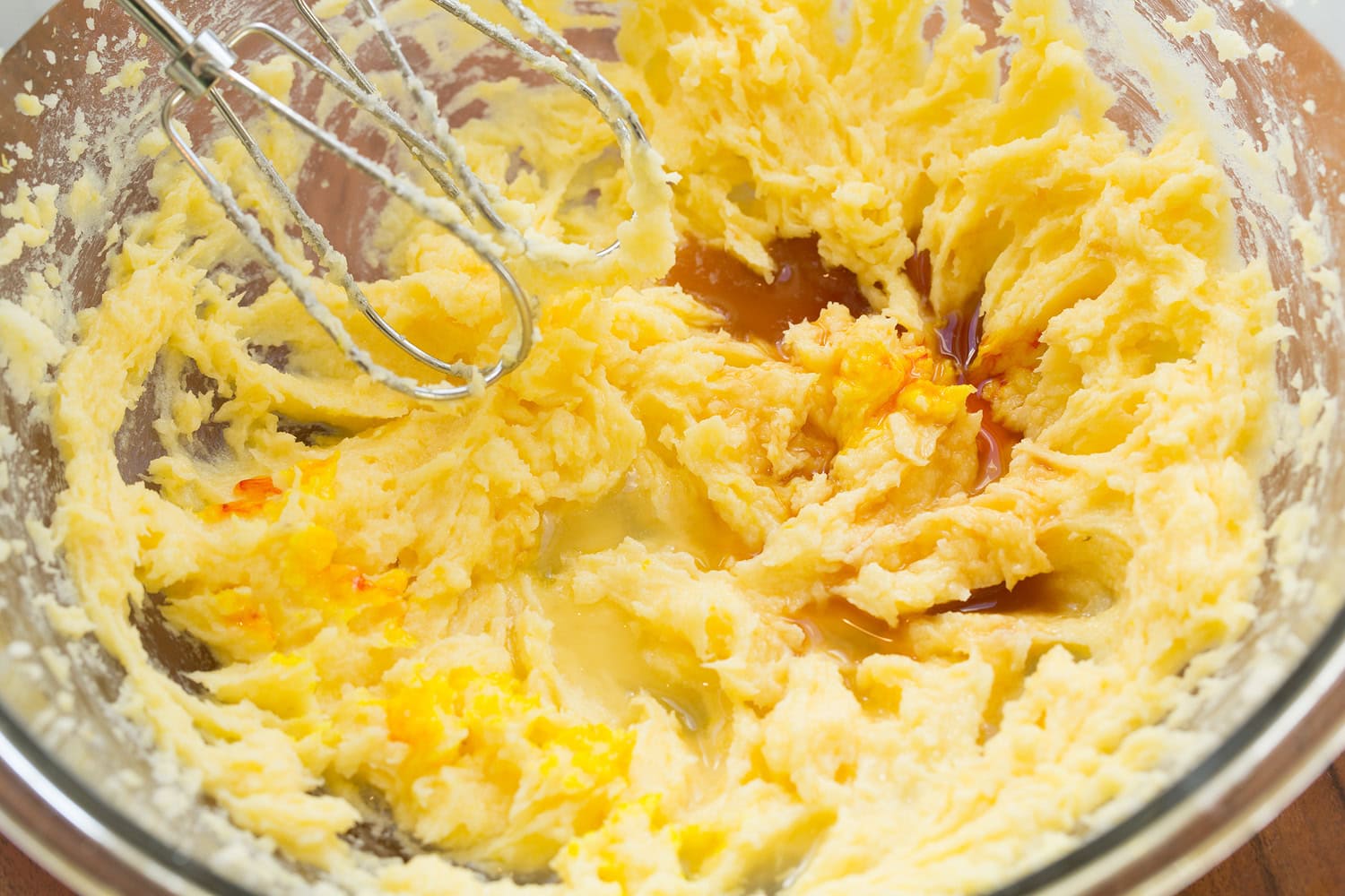 Lemon Cookies Vanilla and lemon juice added to butter mixture.