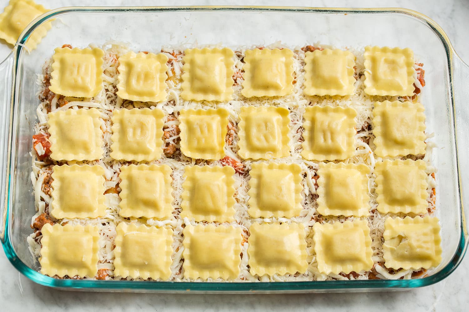 second ravioli layer